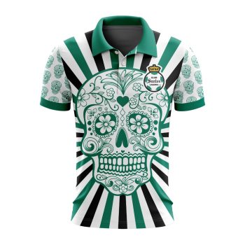 Liga MX Club Santos Laguna Special Dia De Muertos Design Polo Shirt