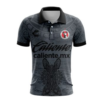 Liga MX Club Tijuana 2023-2024 Away Aztec Design Polo Shirt