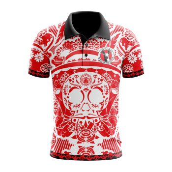 Liga MX Club Tijuana Special Dia De Muertos Design Polo Shirt