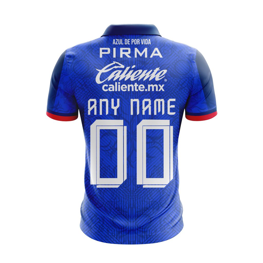 Liga-MX-Cruz-Azul-2023-2024-Home-Dia-De-Muertos-Design-Polo-Shirt-1
