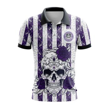 Liga MX Mazatlan F.C Special Dia De Muertos Design Polo Shirt