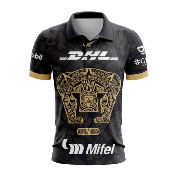 Liga MX Pumas UNAM 2023 - 2024 Away Aztec Polo Shirt