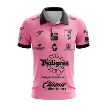 Liga MX Queretaro F.C Special Home In Pink Kits Design Polo Shirt