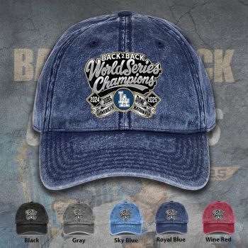 Los Angeles Dodgers 2025 World Series Champions Wash Denim Cap DNC1014