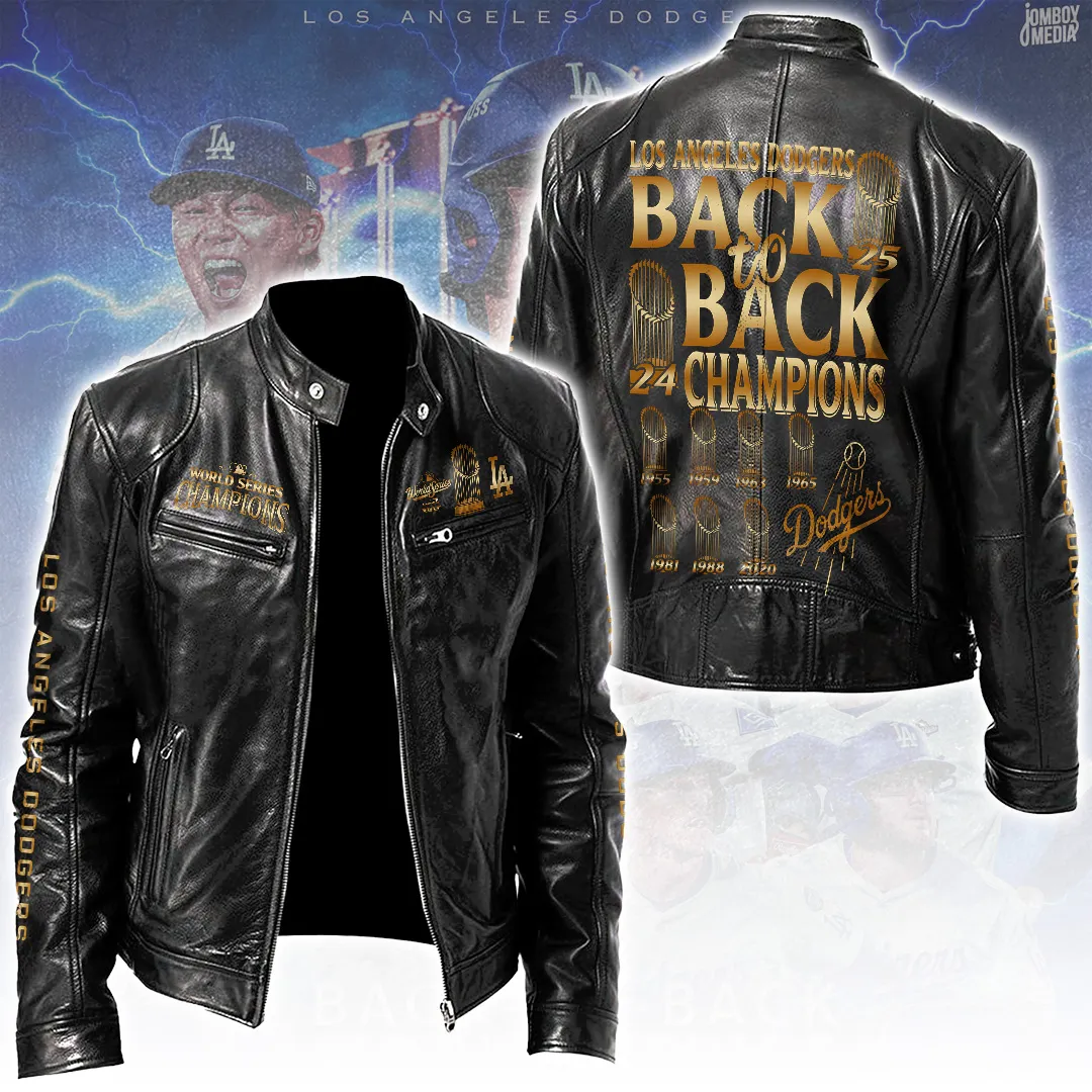 Stand-up Collar Leather Jacket