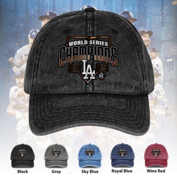 Los Angeles Dodgers World Series 2025 Wash Denim Cap DNC1001