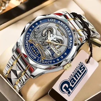 Los Angeles Rams 90th Anniversary Alloy Luxury Quartz Watch NEG2318