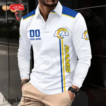 Los Angeles Rams Long Sleeve Polo Shirt