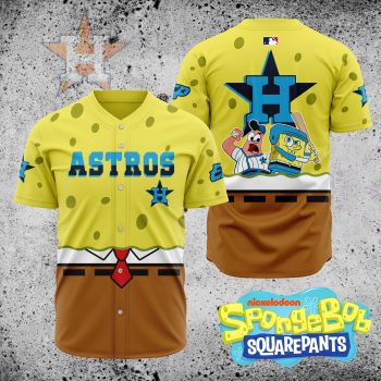 MLB Houston Astros X SpongeBob SquarePants Baseball Jersey DBJ1417