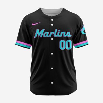 MLB Miami Marlins Personalized Alternate Design Concept Baseball Jersey DBJ1287