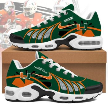 Miami Hurricanes Personalized Air Max Plus TN Shoes SDG1009