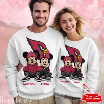 NFL Arizona Cardinals Couple Sweater Custom Name Gifts For Lovers
