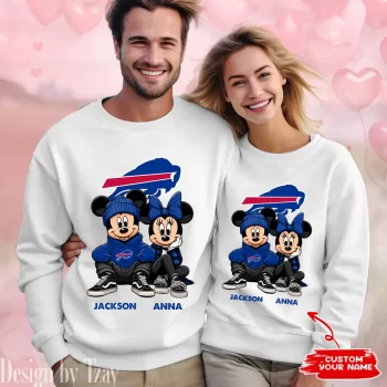 NFL Buffalo Bills Couple Sweater Custom Name Gifts For Lovers