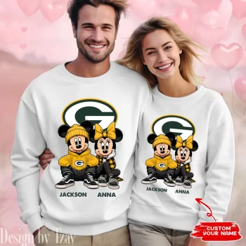 NFL Green Bay Packers Couple Sweater Custom Name Gifts For Lovers