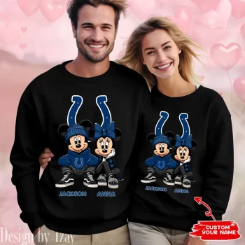 NFL Indianapolis Colts Couple Sweater Custom Name Gifts For Lovers