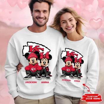 NFL Kansas City Chiefs Couple Sweater Custom Name Gifts For Lovers