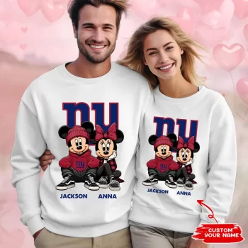 NFL New York Giants Couple Sweater Custom Name Gifts For Lovers