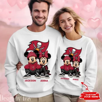 NFL Tampa Bay Buccaneers Couple Sweater Custom Name Gifts For Lovers