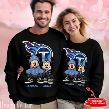 NFL Tennessee Titans Couple Sweater Custom Name Gifts For Lovers