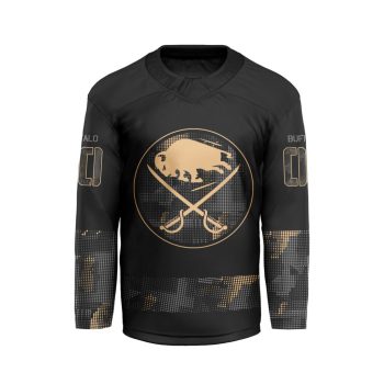 NHL Buffalo Sabres Personalized Military AppreciationV-shaped Hockey Jersey DBJ1087