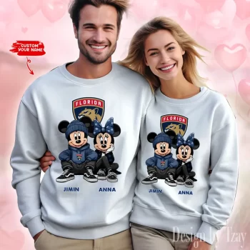 NHL Florida Panthers Couple Sweater Custom Name Gifts For Lovers