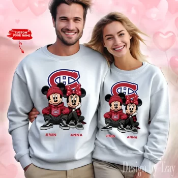 NHL Montréal Canadiens Couple Sweater Custom Name Gifts For Lovers