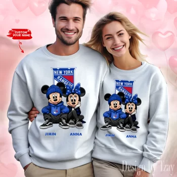 NHL New York Rangers Couple Sweater Custom Name Gifts For Lovers