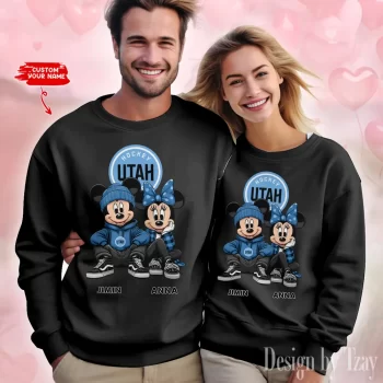 NHL Utah Hockey Club Couple Sweater Custom Name Gifts For Lovers