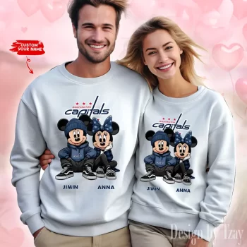 NHL Washington Capitals Couple Sweater Custom Name Gifts For Lovers