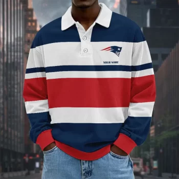 New England Patriots NFL Collar Sweatshirt Custom Name Gift For Fan