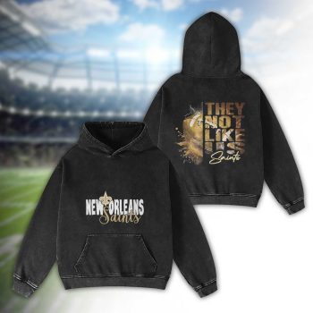 New Orleans Saints Football 2D Washed Hoodie
