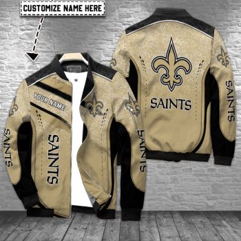 New Orleans Saints Personalized Bomber Jacket BJA1510