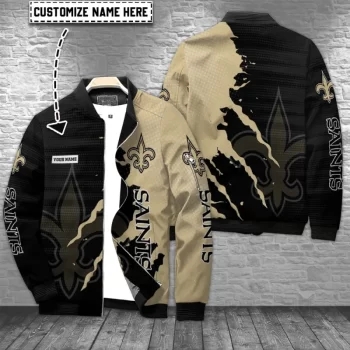 New Orleans Saints Personalized Bomber Jacket BJA1514
