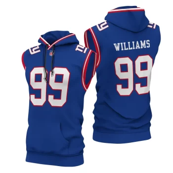New York Giants Custom Name/Number Sleeveless Hoodies Player Hoodie