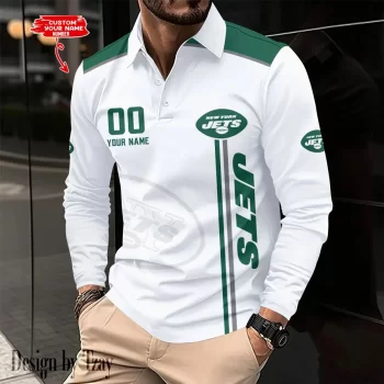 New York Jets Long Sleeve Polo Shirt