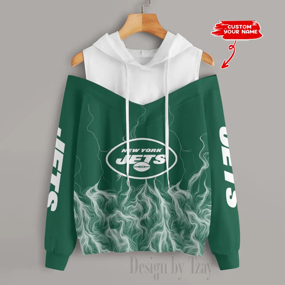 New-York-Jets-Slime-Off-Shoulder-Hooded-Sweatshirt-For-Women-1