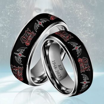 Ozzy Osbourne Custom Alloy Ring Laser Engraving Ring RNG1116