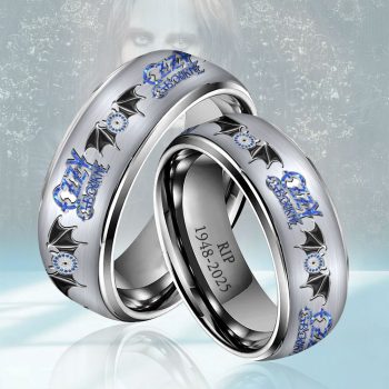 Ozzy Osbourne Custom Alloy Ring Laser Engraving Ring RNG1300