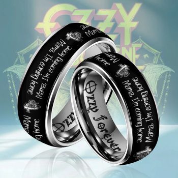 Ozzy Osbourne Custom Alloy Ring Laser Engraving Ring RNG1309