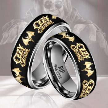 Ozzy Osbourne Custom Alloy Ring Laser Engraving Ring RNG1340