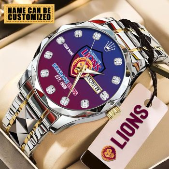 Personalized Brisbane Lions Alloy Luxury Quartz Watch GNW1536