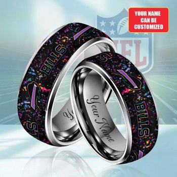 Personalized Buffalo Bills Crucial Catch 2025 Custom Alloy Ring Laser Engraving Ring RNG1264
