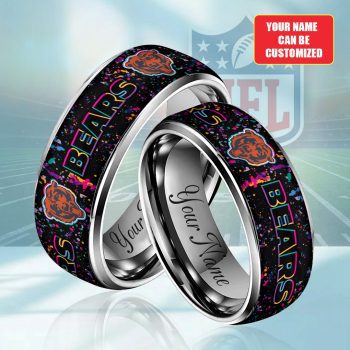 Personalized Chicago Bears Crucial Catch 2025 Custom Alloy Ring Laser Engraving Ring RNG1267