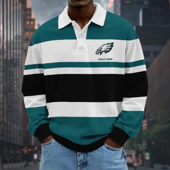 Philadelphia Eagles NFL Collar Sweatshirt Custom Name Gift For Fan
