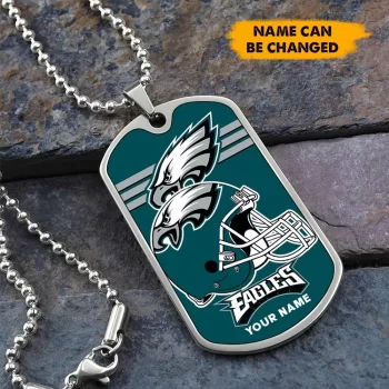 Philadelphia Eagles Personalized Dog Tag Necklace