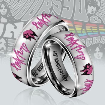 Pink Floyd 60th Anniversary Custom Alloy Ring Laser Engraving Ring RNG1183