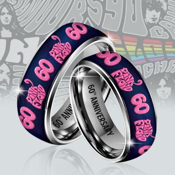 Pink Floyd 60th Anniversary Custom Alloy Ring Laser Engraving Ring RNG1215