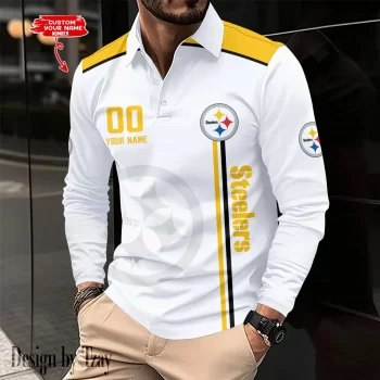 Pittsburgh Steelers Long Sleeve Polo Shirt