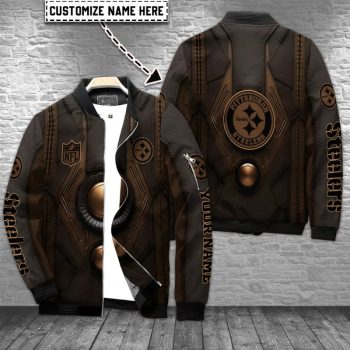 Pittsburgh Steelers Personalized Bomber Jacket BJA1016