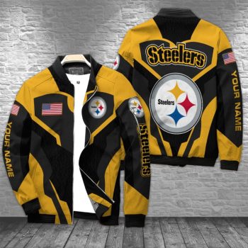 Pittsburgh Steelers Personalized Bomber Jacket BJA1525